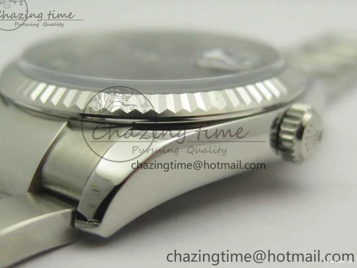 0104 Breathable DateJust 36 SS 116200 Fluted Bezel DJF Best Edition Black Com Diam Dial on SS 904L Oyster Bracelet A 3367